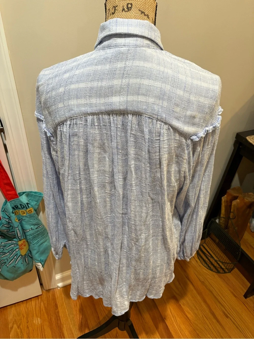 🌸FREE PEOPLE Button Down Balloon Sleeve Blouse